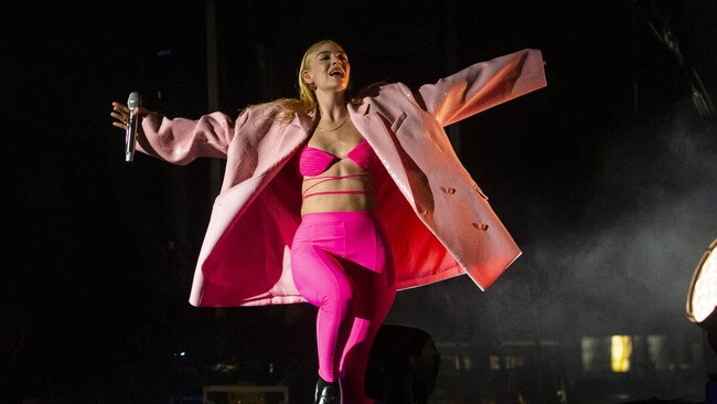 Lorde performs during the Life is Beautiful festival in downtown Las Vegas, September 17, 2022. Picture: Chase Stevens