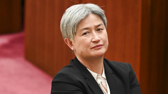 Foreign Affairs Minister Penny Wong announced $10m in humanitarian aid for Lebanon. Picture: NewsWire / Martin Ollman