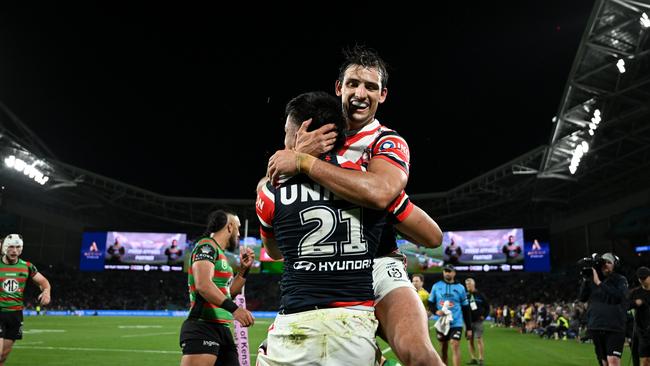 The Roosters have survived a Souths onslaught to keep their slim finals hopes alive. Picture: NRL Imagery.