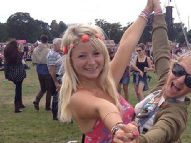 Hannah Witheridge (seen here on the left with a friend).