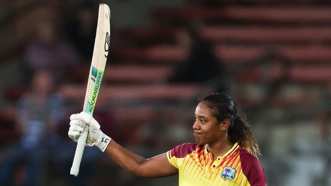 Hayley Matthews lifted the West Indies to victory. (Photo by DAVID GRAY / AFP)