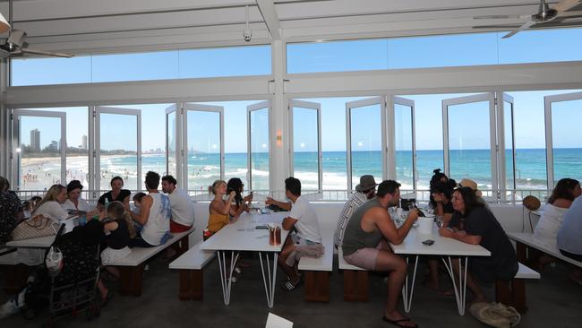 Burleigh Pavilion with a huge crowd on its first week of trading. Picture Glenn Hampson