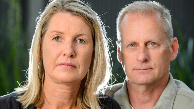 Sharon and her husband Wayne were told on Christmas Eve she had stage 4 cancer despite getting the all clear from Breast Screen Victoria a year earlier. Picture: Jay Town