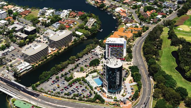 The future development of Bundall's commercial area remains uncertain given height restrictions.