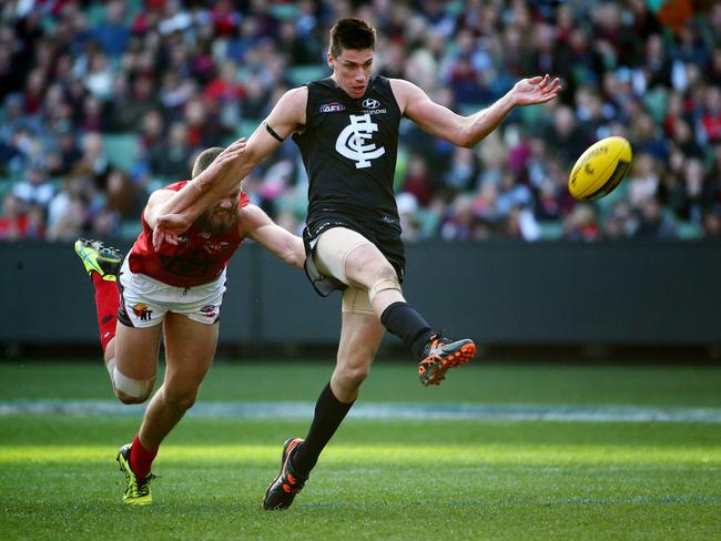 Carlton took Matthew Kreuzer with pick No. 1. Picture: Colleen Petch