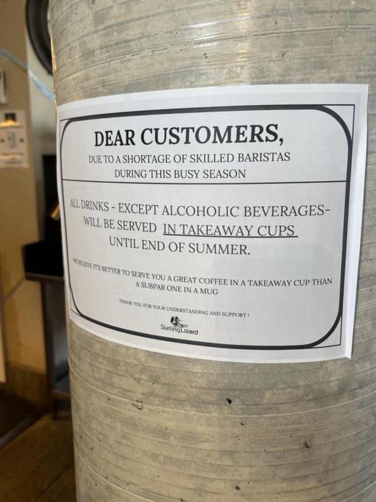 This notice is displayed near the registers.