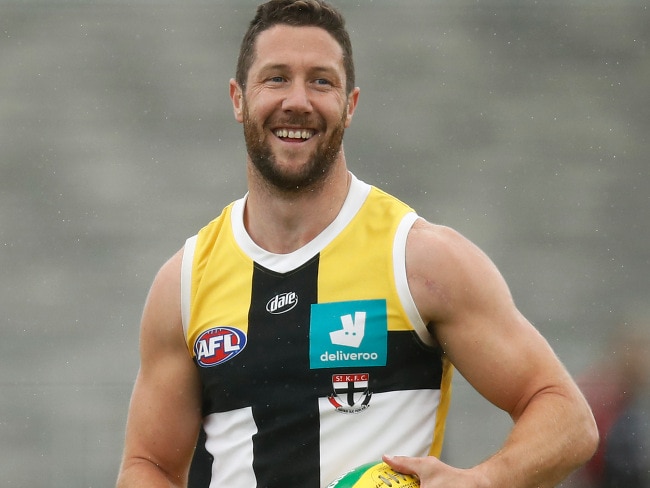 James Frawley is enjoying a new lease on AFL life at St Kilda.