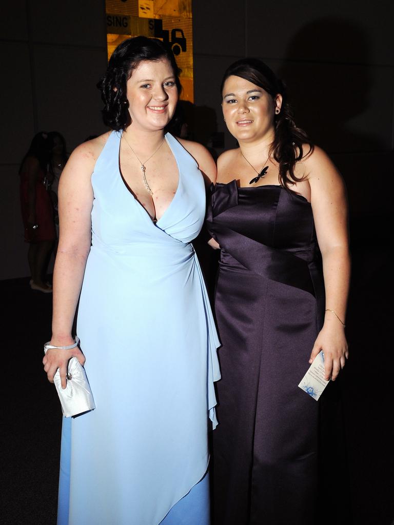 Hazel Evans and Naomi Horrocks enjoy the 2009 Darwin High Formal at the Darwin Convention Centre. Picture: NT NEWS