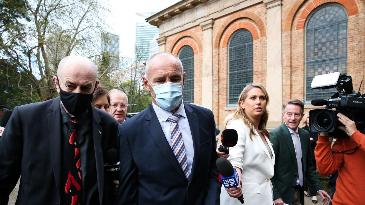 Chris Dawson, in what were his final moments as a free man before being taken to jail in August last year. Picture NCA Newswire/Gaye Gerard.
