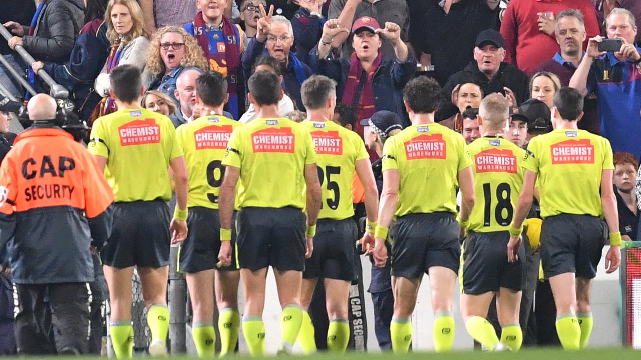 A man has been charged with stalking an AFL umpire. (AAP Image/Darren England)