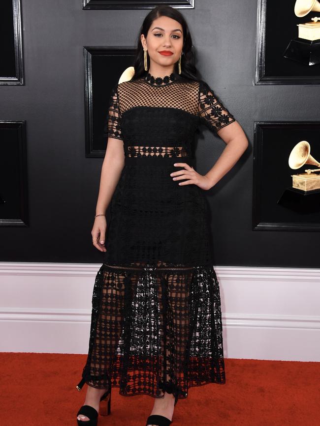 Canadian singer Alessia Cara arrives at the Grammys. Picture: Getty