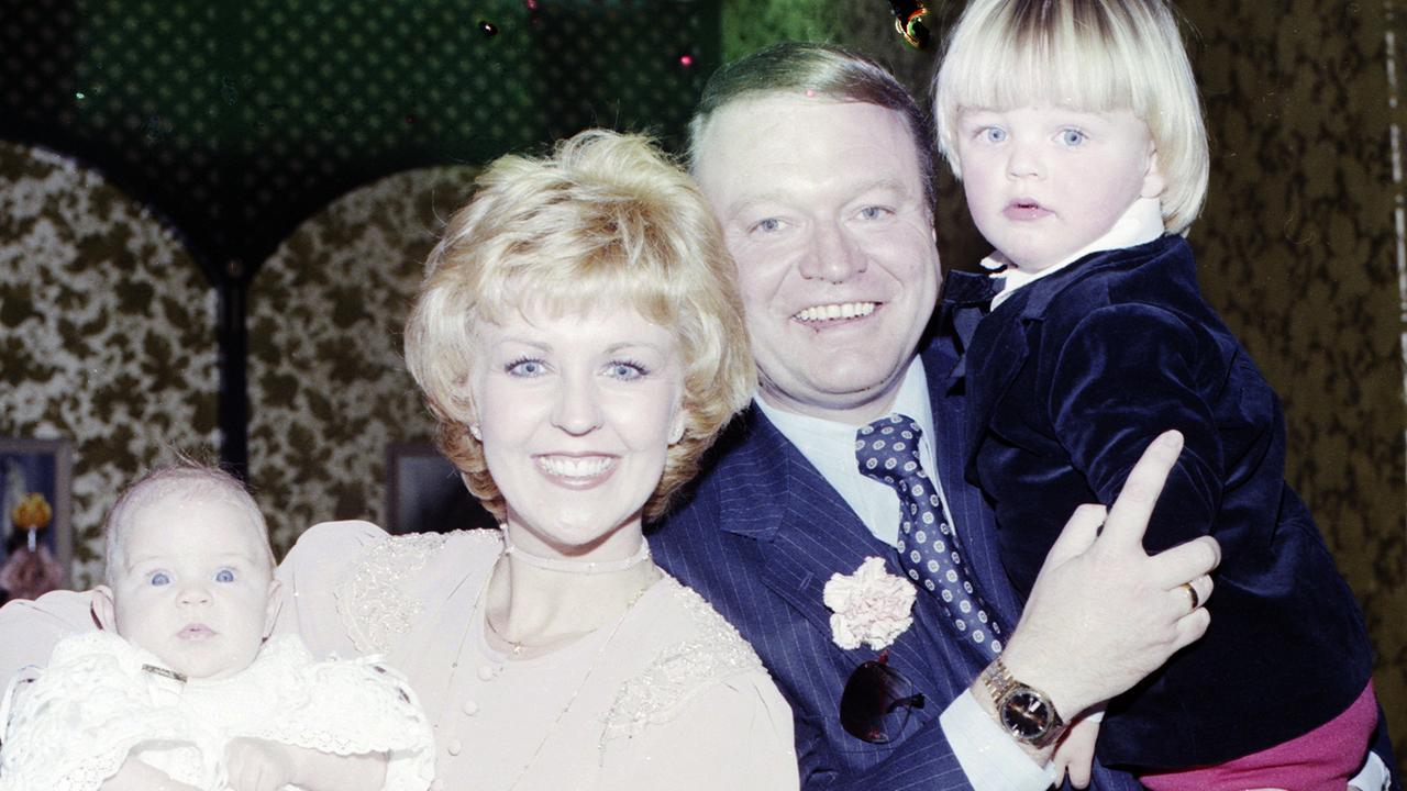 Bert and Patti Newton with children Matthew and Lauren at Lauren's christening in 1979.