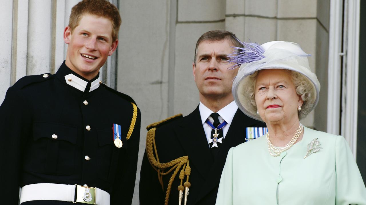 Prince Harry, Prince Andrew and the Queen are at the centre of royal drama. Picture: Anwar Hussein/Getty Images.