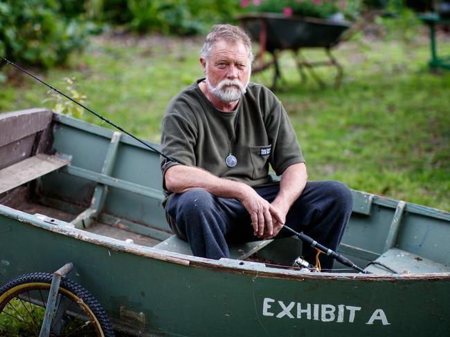 John Peek says he has been mistreated by faceless bureaucrats after a tribunal ruled that he would not be able to launch his dinghy on the Myponga Reservoir. Picture Matt Turner.