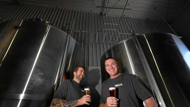 BREWERY WITH A DIFFERENCE: Torren Read and Brandt Bamford are the co-founders of Terella Brewing in North Arm. Picture: John McCutcheon