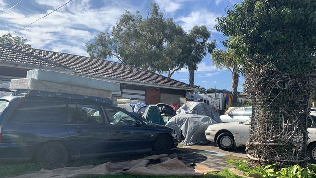 Mitcham Council gave Colin Roediger 60 days to clean up his Mead Crescent property. Picture: Ben Cameron.