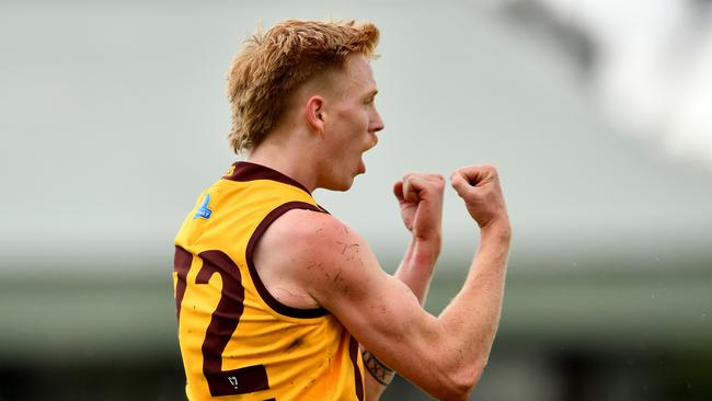 Ryan Maric celebrates a goal. Picture: Josh Chadwick/AFL Photos/via Getty Images