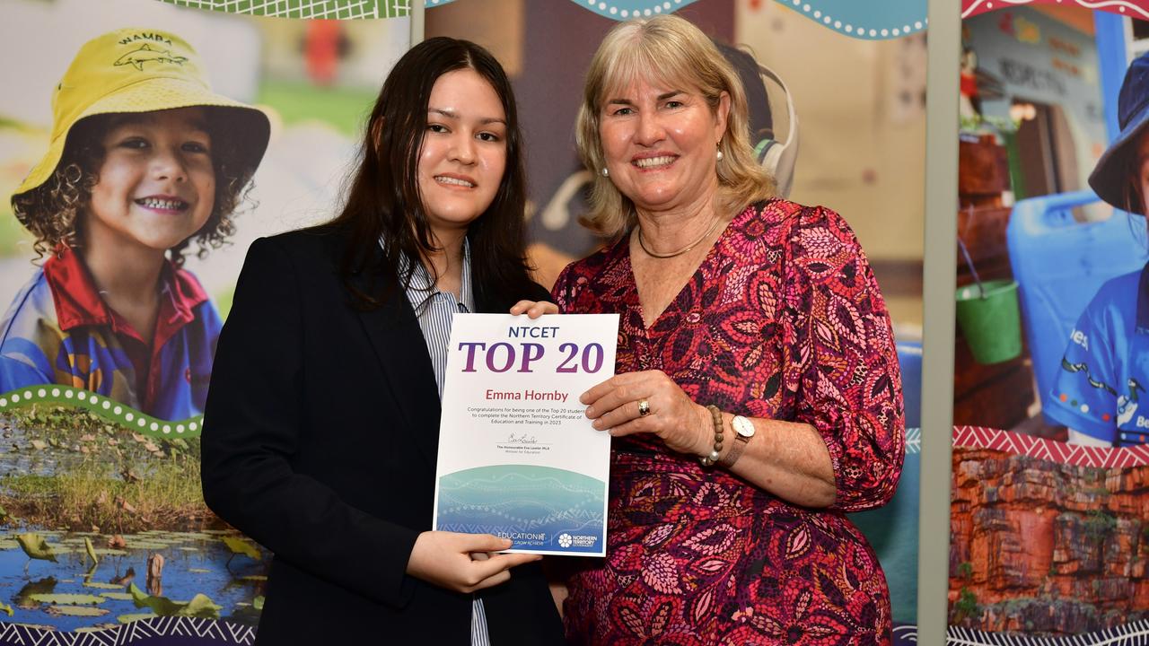 Emma Hornby was one of the top NTCET students of 2023. Picture: Pema Tamang Pakhrin