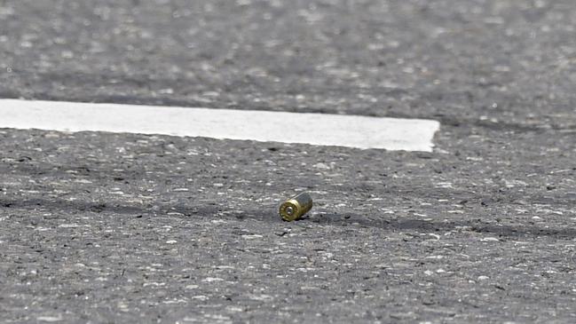 What appears to be a bullet casing found at the scene. Picture: NewsWire / Andrew Henshaw