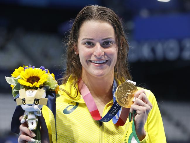 Kaylee McKeown was among the gold medal winners at Tokyo, Australia’s best in the pool. Picture: Alex Coppel