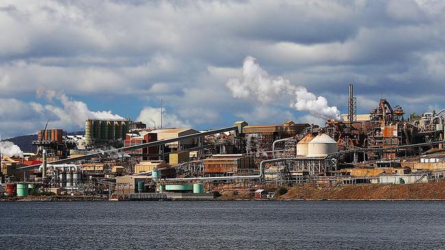 Nyrstar’s zinc works on the River Derwent. Picture: SAM ROSEWARNE.