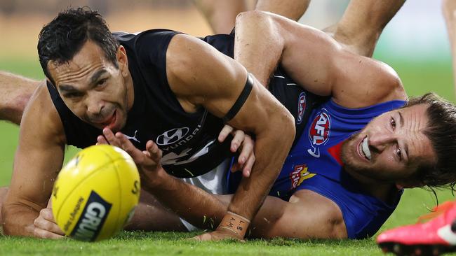 Betts was the spark up forward for the Blues’ stunning win. Picture: Michael Klein