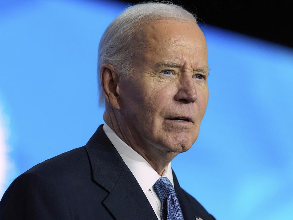 Biden’s alarming comments came during a speech about emissions from oil refineries near his childhood home. Picture: AP Photo