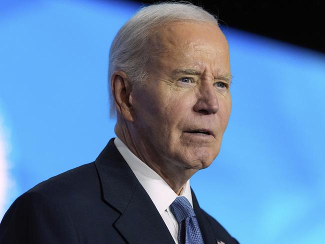 Biden’s alarming comments came during a speech about emissions from oil refineries near his childhood home. Picture: AP Photo