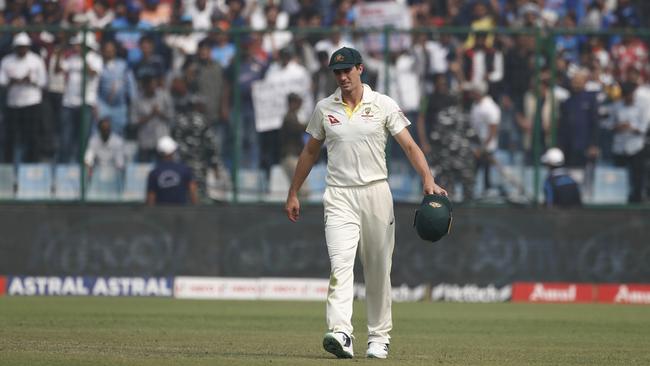 Pat Cummins is expected to play the third and fourth Tests despite flying home to Australia. Picture: Getty Images