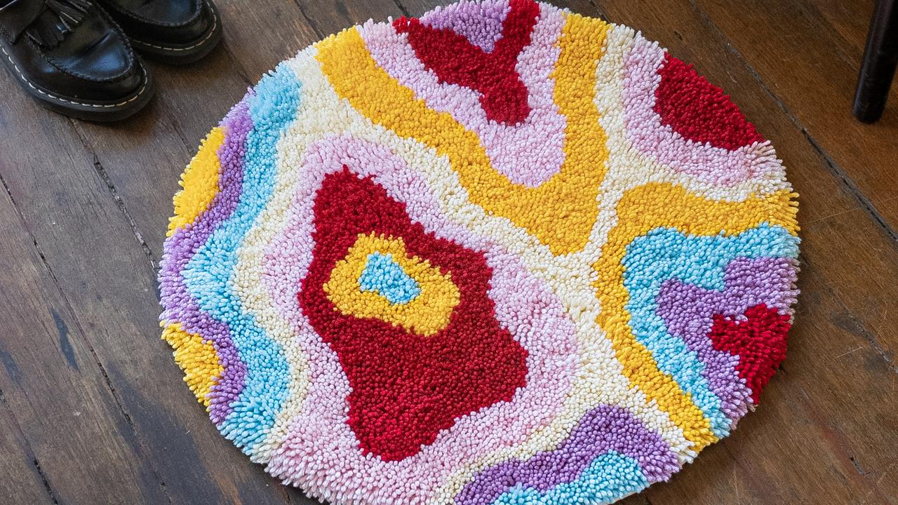 Craft Club's ‘Psychedelia’ rug. Picture: Supplied