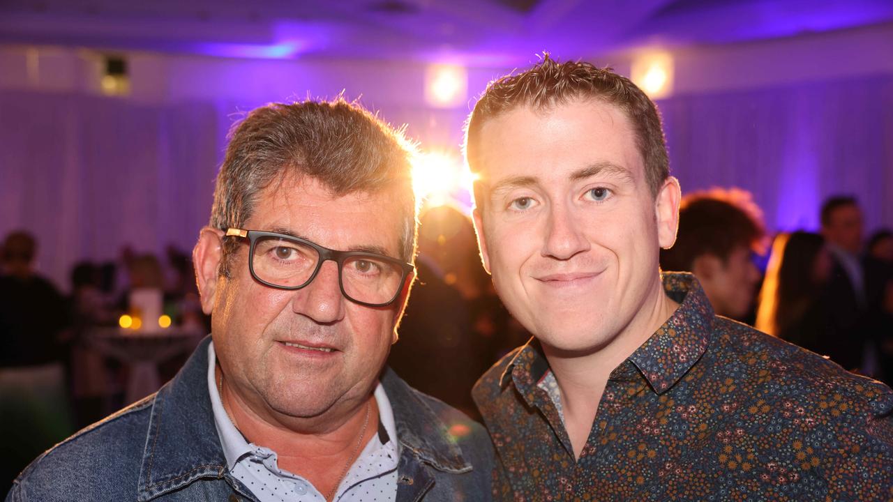 Jean Luc Gallay and Yvan Gallay at the 2024 Gold Coast Marathon welcome function at Crowne Plaza Surfers Paradise for Gold Coast at Large. Picture, Portia Large.