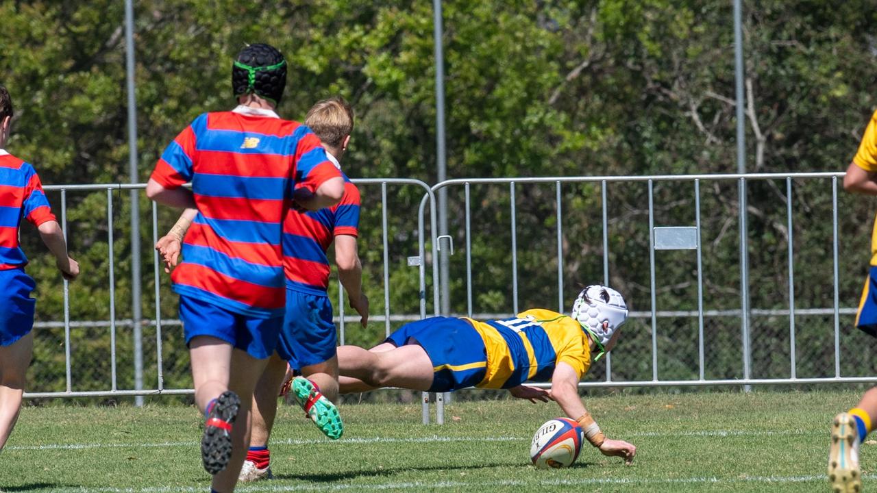 Downlands 14A vs TGS 14A. 2024 O'Callaghan Cup day at Downlands College. Photo by Nev Madsen