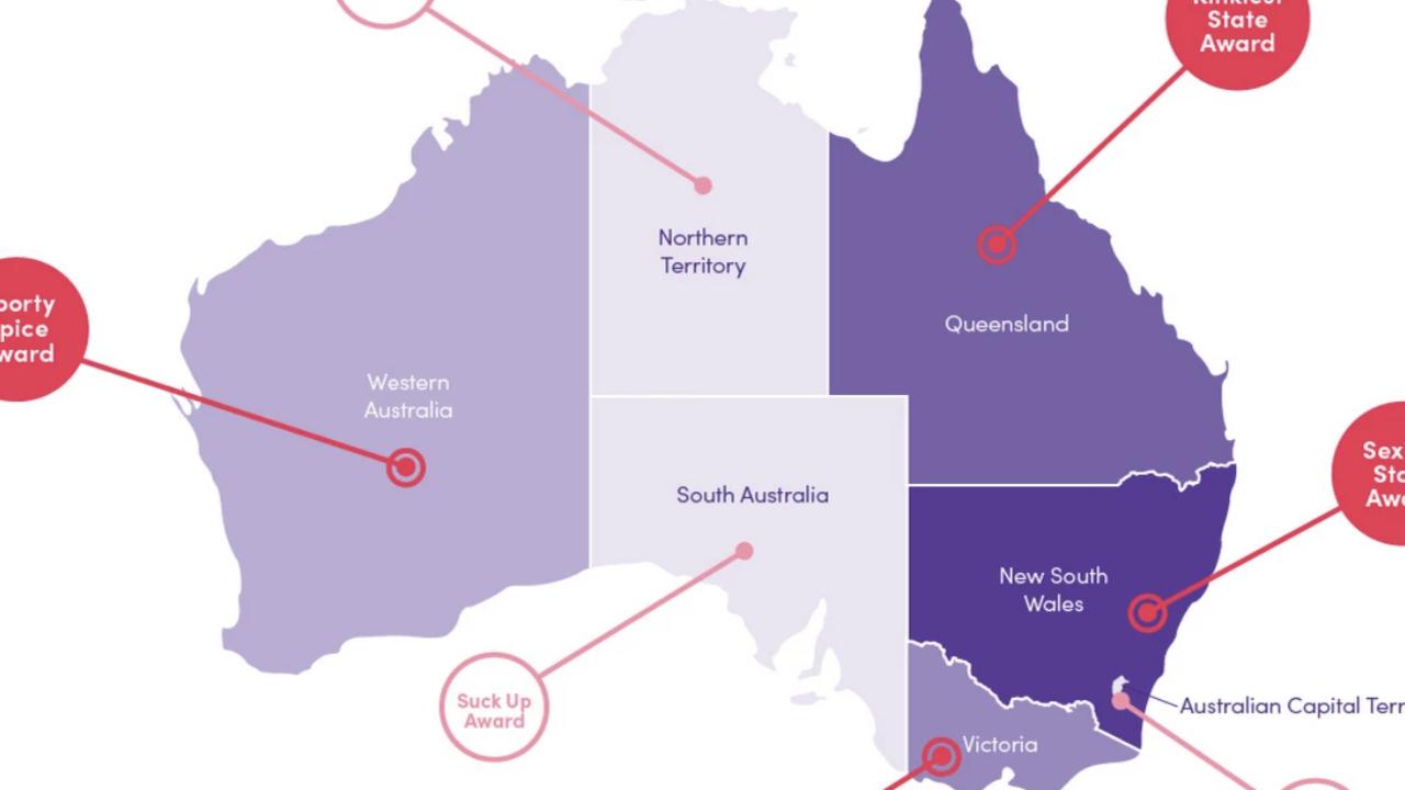 Australias 10 Sexiest Suburbs Lovehoney Map Reveals Highest Spenders