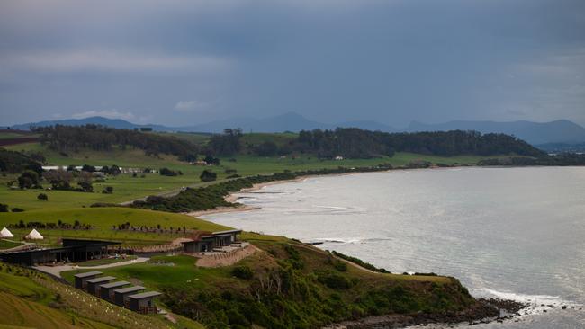 The view of Bass Strait from The Cove, at Don, near Devonport, on the North-West Coast of Tasmania, where the Wild Wellness Method Retreat was held. Picture: Chris Crerar.