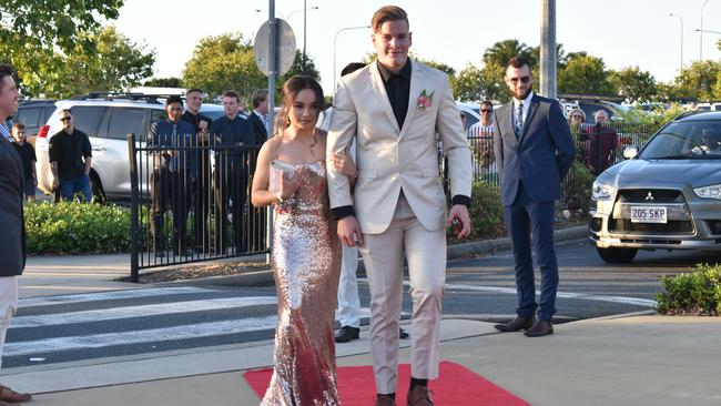 Jodie Fullerton and Brodie Bell at the Mackay Northern Beaches State High School formal, on Saturday October 17. Picture: Zizi Averill