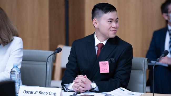 National President of the Council of International Students Australia, Oscar Zi Shao Ong. Picture: Supplied