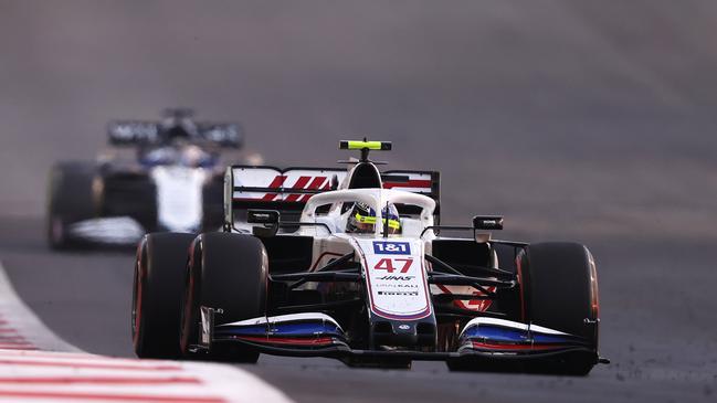 Mick Schumacher of Germany driving for the Haas F1 Team during the Grand Prix of Abu Dhabi in December. Picture: Getty Images