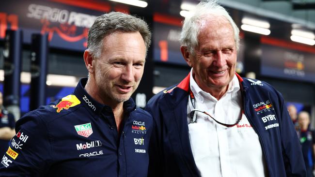 A Red Bull power struggle is playing out between Christian Horner and Helmut Marko. (Photo by Clive Rose/Getty Images)