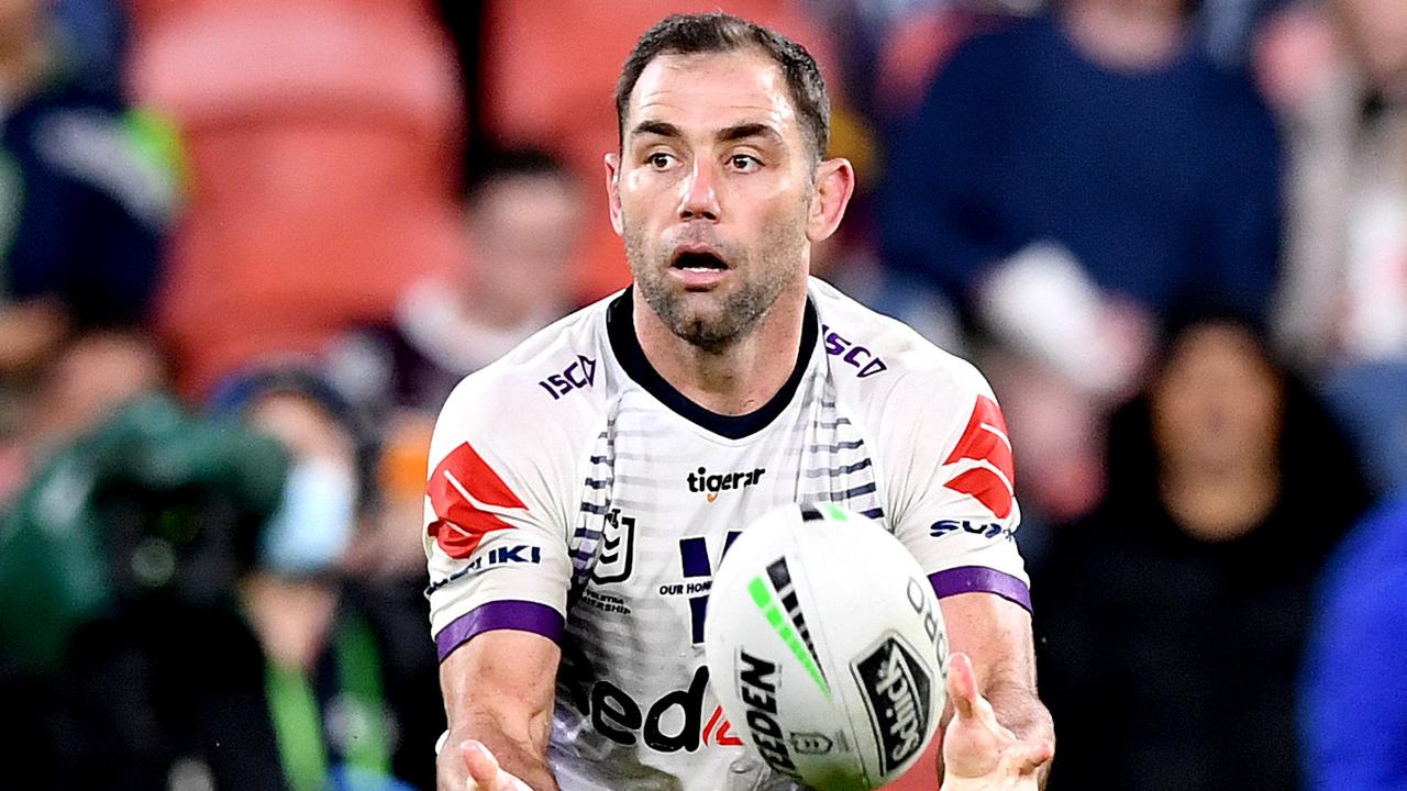 Storm skipper Cameron Smith put on a masterclass against the Broncos. Picture: Getty Images