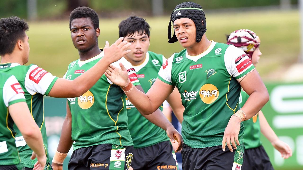 Isaac Togia playing for Jets earlier in the season. He also shone for Goodna. Picture: Patrick Woods.