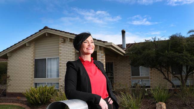 Harcourts Smith’s Liz Miles flies the flag for North Haven – which has been highlighted as one of SA’s investment hotspots. Picture: Sarah Reed