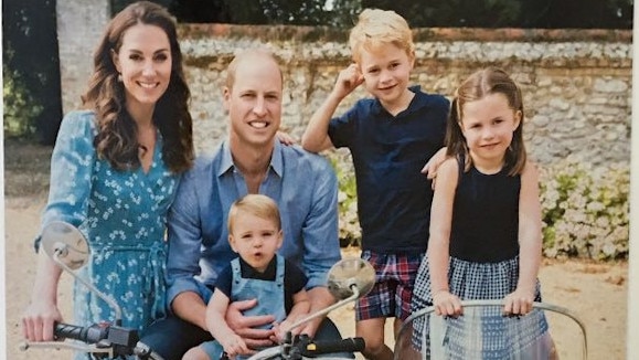 The Cambridge’s 2019 Christmas card including Kate, William, Prince Louis, Prince George and Princess Charlotte.