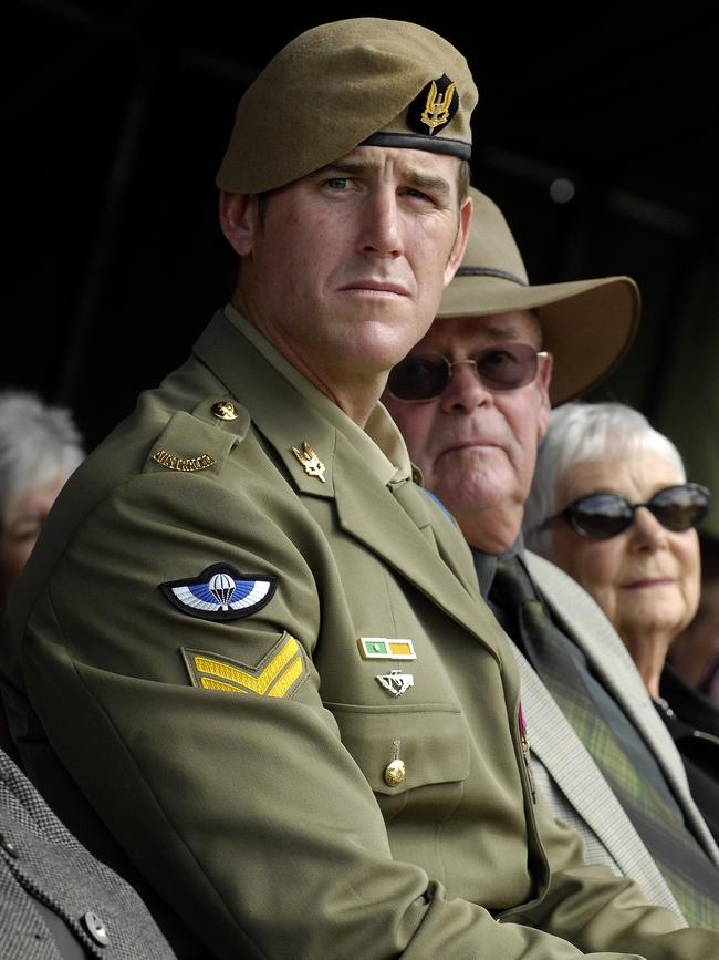 Ben Roberts-Smith in 2011 at the 60th anniversary of the Battle of Kapyong fought during the Korean War.