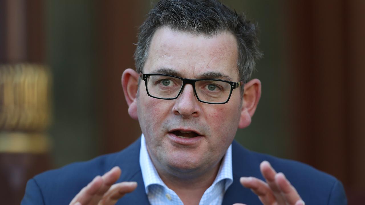 Daniel Andrews on Wednesday reiterated that Victorians weren’t subject to mask mandates. Picture: David Crosling