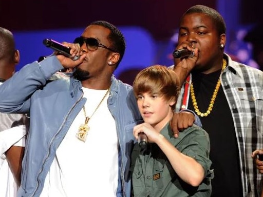 Diddy with a young Justin Bieber. Picture: Getty Images