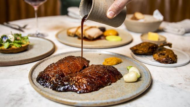 Duck duck boom: Elegant, precise bistro fare is on show throughout the menu