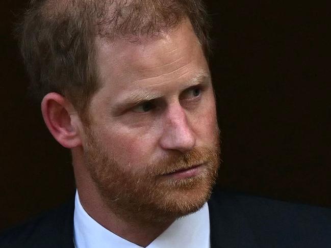 Britain's Prince Harry, Duke of Sussex leaves after attending a ceremony marking the 10th anniversary of the Invictus Games, at St Paul's Cathedral in central London, on May 8, 2024. (Photo by JUSTIN TALLIS / AFP)