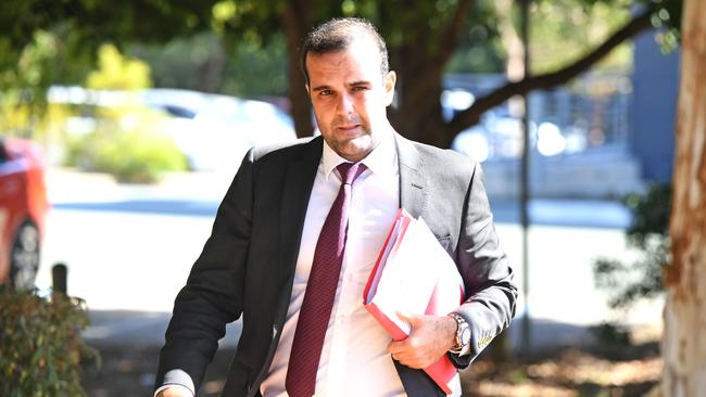                         <i>Married At First Sight </i>star Ines Basic's Lawyer Ivan Sayad arrives at Cleveland Magistrates Court today. Picture: AAP/John Gass