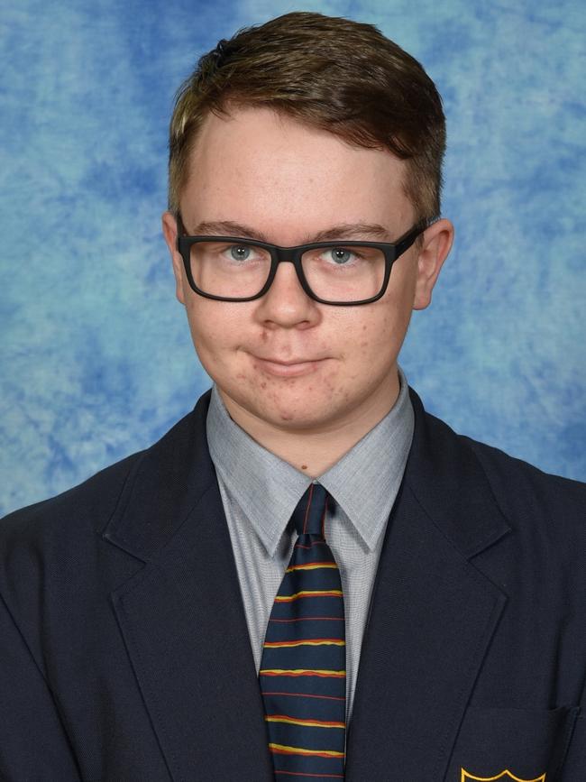 Woodcroft College Year 12 student Lochie Daniel, 18. Picture: Woodcroft College