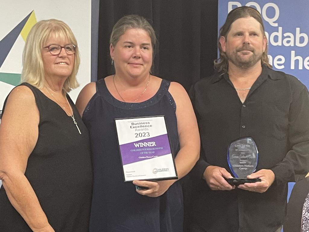 Childers Nature Camp was awarded the Childers Tourism Business of the Year award at the 2023 Bundaberg &amp; District Business Excellence Awards.